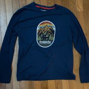 Avalanche Midnight Blue Mountain Graphic Shirt